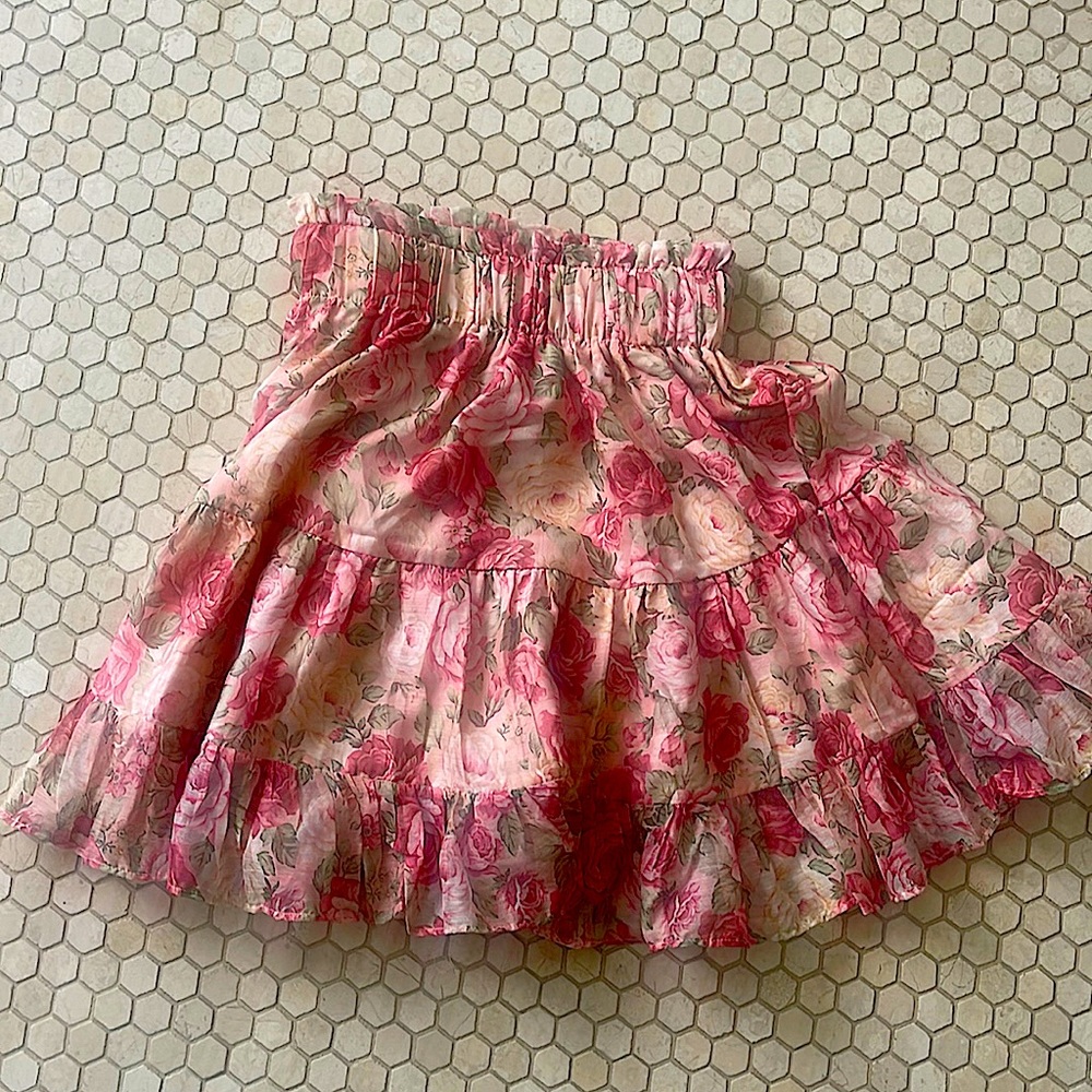 Alamour the label- summer floral skirt - size small